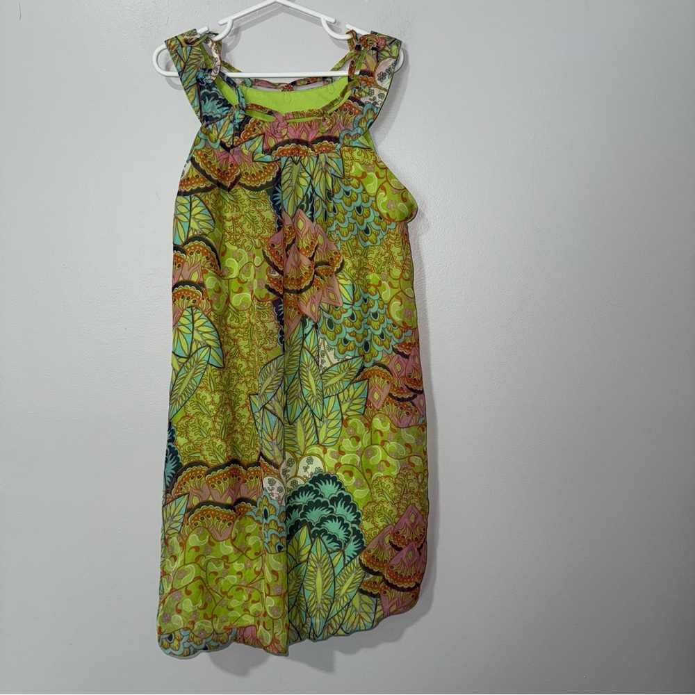 Vibrant Green Kids Dress